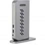 StarTech.com USB-C USB-A dokas – hibridinė universali USB 3.0 prijungimo stotelė USB-C arba USB-A nešiojamiesiems kompiuteriams – dviejų monitorių 4K 60Hz HDMI/DisplayPort – 6x USB-A, GbE – USB 3.1 Gen 1 – Windows/Mac
