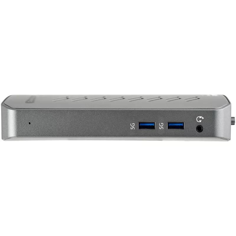 StarTech.com USB-C USB-A dokas – hibridinė universali USB 3.0 prijungimo stotelė USB-C arba USB-A nešiojamiesiems kompiuteriams – dviejų monitorių 4K 60Hz HDMI/DisplayPort – 6x USB-A, GbE – USB 3.1 Gen 1 – Windows/Mac