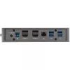 StarTech.com USB-C USB-A dokas – hibridinė universali USB 3.0 prijungimo stotelė USB-C arba USB-A nešiojamiesiems kompiuteriams – dviejų monitorių 4K 60Hz HDMI/DisplayPort – 6x USB-A, GbE – USB 3.1 Gen 1 – Windows/Mac