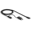 StarTech.com universali nešiojamojo kompiuterio prijungimo stotelė, hibridinis USB-C ir USB-A dokas, dviejų 4K DP ir HDMI, 100 W maitinimo tiekimas, Mac / Windows / Chrome OS, 4x USB 5 Gbps šakotuvas, GbE