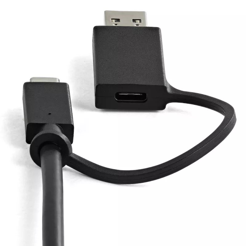 StarTech.com universali nešiojamojo kompiuterio prijungimo stotelė, hibridinis USB-C ir USB-A dokas, dviejų 4K DP ir HDMI, 100 W maitinimo tiekimas, Mac / Windows / Chrome OS, 4x USB 5 Gbps šakotuvas, GbE