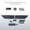 StarTech.com universali nešiojamojo kompiuterio prijungimo stotelė, hibridinis USB-C ir USB-A dokas, dviejų 4K DP ir HDMI, 100 W maitinimo tiekimas, Mac / Windows / Chrome OS, 4x USB 5 Gbps šakotuvas, GbE