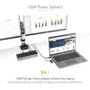 StarTech.com universali nešiojamojo kompiuterio prijungimo stotelė, hibridinis USB-C ir USB-A dokas, dviejų 4K DP ir HDMI, 100 W maitinimo tiekimas, Mac / Windows / Chrome OS, 4x USB 5 Gbps šakotuvas, GbE