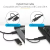 StarTech.com universali nešiojamojo kompiuterio prijungimo stotelė, hibridinis USB-C ir USB-A dokas, dviejų 4K DP ir HDMI, 100 W maitinimo tiekimas, Mac / Windows / Chrome OS, 4x USB 5 Gbps šakotuvas, GbE