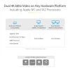 StarTech.com universali nešiojamojo kompiuterio prijungimo stotelė, hibridinis USB-C ir USB-A dokas, dviejų 4K DP ir HDMI, 100 W maitinimo tiekimas, Mac / Windows / Chrome OS, 4x USB 5 Gbps šakotuvas, GbE