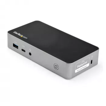 StarTech.com USB-C dokas - dviejų monitorių 1080p HDMI nešiojamojo kompiuterio prijungimo stotelė - 65W maitinimo tiekimas - 1x USB-C, 3x USB-A, Ethernet - dviejų vaizdo ekranų USB 3.1 Gen 1 Type-C dokas - Mac ir Windows