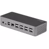 StarTech.com USB C Dokas - 4K 60Hz Keturių Monitorių DisplayPort ir HDMI - Universali USB-C Prijungimo Stotelė su 100W Energijos Tiekimu - USB Šakotuvas su 1x USB Type-C ir 3x USB-A, Ethernet, Garsas