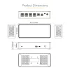 StarTech.com USB C Dokas - 4K 60Hz Keturių Monitorių DisplayPort ir HDMI - Universali USB-C Prijungimo Stotelė su 100W Energijos Tiekimu - USB Šakotuvas su 1x USB Type-C ir 3x USB-A, Ethernet, Garsas