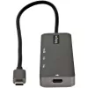 StarTech.com USB C daugiafunkcis adapteris – USB-C į HDMI 2.0b 4K 60Hz (HDR10), 100W maitinimo perdavimas, 4 prievadų USB 3.0 šakotuvas – USB Type-C mini dokas – 12 colių (30 cm) ilgio pritvirtintas kabelis