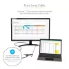 StarTech.com USB C daugiafunkcis adapteris – USB-C į HDMI 2.0b 4K 60Hz (HDR10), 100W maitinimo perdavimas, 4 prievadų USB 3.0 šakotuvas – USB Type-C mini dokas – 12 colių (30 cm) ilgio pritvirtintas kabelis