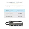 StarTech.com USB C daugiafunkcis adapteris – USB-C į HDMI 2.0b 4K 60Hz (HDR10), 100W maitinimo perdavimas, 4 prievadų USB 3.0 šakotuvas – USB Type-C mini dokas – 12 colių (30 cm) ilgio pritvirtintas kabelis