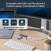 „StarTech.com“ USB-C daugiafunkcis adapteris – USB-C kelioninė prijungimo stotelė su 4K HDMI – 60 W maitinimo perdavimas, GbE, 2 prievadų USB-A 3.0 šakotuvas – nešiojama mini USB-C dokas nešiojamam kompiuteriui – balta