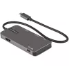 StarTech.com USB-C daugiafunkcis adapteris – USB-C į 4K HDMI, 100 W maitinimo perdavimas, SD / „MicroSD“ lizdas, 3 prievadų USB 3.0 šakotuvas – USB Type-C mini dokas – 12 colių (30 cm) ilgio pritvirtintas laidas