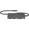 StarTech.com USB-C daugiafunkcis adapteris – USB-C į 4K HDMI, 100 W maitinimo perdavimas, SD / „MicroSD“ lizdas, 3 prievadų USB 3.0 šakotuvas – USB Type-C mini dokas – 12 colių (30 cm) ilgio pritvirtintas laidas