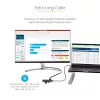 StarTech.com USB-C daugiafunkcis adapteris – USB-C į 4K HDMI, 100 W maitinimo perdavimas, SD / „MicroSD“ lizdas, 3 prievadų USB 3.0 šakotuvas – USB Type-C mini dokas – 12 colių (30 cm) ilgio pritvirtintas laidas