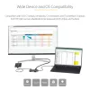 StarTech.com USB-C daugiafunkcis adapteris – USB-C į 4K HDMI, 100 W maitinimo perdavimas, SD / „MicroSD“ lizdas, 3 prievadų USB 3.0 šakotuvas – USB Type-C mini dokas – 12 colių (30 cm) ilgio pritvirtintas laidas