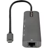 StarTech.com USB-C daugiafunkcis adapterių šakotuvas, USB-C į 4K 60Hz HDMI, Gigabit Ethernet ir 100W nešiojamojo kompiuterio įkrovimas, skirtas Macbook Pro / Air ir Windows