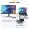StarTech.com USB-C daugiafunkcis adapterių šakotuvas, USB-C į 4K 60Hz HDMI, Gigabit Ethernet ir 100W nešiojamojo kompiuterio įkrovimas, skirtas Macbook Pro / Air ir Windows