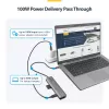 StarTech.com USB-C daugiafunkcis adapterių šakotuvas, USB-C į 4K 60Hz HDMI, Gigabit Ethernet ir 100W nešiojamojo kompiuterio įkrovimas, skirtas Macbook Pro / Air ir Windows