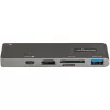 StarTech.com USB-C daugiafunkcis adapteris, skirtas MacBook Pro/Air – USB Type-C į 4K HDMI, 100 W maitinimo tiekimas, SD/MicroSD lizdas, 2 prievadų USB 3.0 šakotuvas – nešiojamas USB-C mini dokas