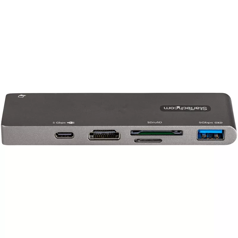 StarTech.com USB-C daugiafunkcis adapteris, skirtas MacBook Pro/Air – USB Type-C į 4K HDMI, 100 W maitinimo tiekimas, SD/MicroSD lizdas, 2 prievadų USB 3.0 šakotuvas – nešiojamas USB-C mini dokas