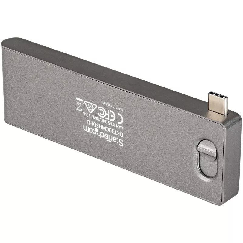 StarTech.com USB-C daugiafunkcis adapteris, skirtas MacBook Pro/Air – USB Type-C į 4K HDMI, 100 W maitinimo tiekimas, SD/MicroSD lizdas, 2 prievadų USB 3.0 šakotuvas – nešiojamas USB-C mini dokas
