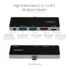 StarTech.com USB-C daugiafunkcis adapteris - USB-C į 4K 60Hz HDMI 2.0, 100W „Power Delivery“ praleidžiamasis įkrovimas, 3 prievadų USB 3.0 šakotuvas, garso - USB-C mini dokas - nešiojamas USB Type-C kelioninis dokas
