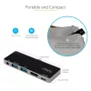 StarTech.com USB-C daugiafunkcis adapteris - USB-C į 4K 60Hz HDMI 2.0, 100W „Power Delivery“ praleidžiamasis įkrovimas, 3 prievadų USB 3.0 šakotuvas, garso - USB-C mini dokas - nešiojamas USB Type-C kelioninis dokas