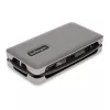 StarTech.com USB-C daugiafunkcis adapteris - 4K 60Hz HDMI/DP - 3 prievadų USB šakotuvas - 100 W maitinimo perdavimas - GbE - kelioninė mini prijungimo stotelė su įkrovimu - 1 pėdos/30 cm apvyniojamas kabelis