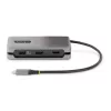 StarTech.com USB-C daugiafunkcis adapteris - 4K 60Hz HDMI/DP - 3 prievadų USB šakotuvas - 100 W maitinimo perdavimas - GbE - kelioninė mini prijungimo stotelė su įkrovimu - 1 pėdos/30 cm apvyniojamas kabelis