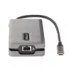 StarTech.com USB-C daugiafunkcis adapteris - 4K 60Hz HDMI/DP - 3 prievadų USB šakotuvas - 100 W maitinimo perdavimas - GbE - kelioninė mini prijungimo stotelė su įkrovimu - 1 pėdos/30 cm apvyniojamas kabelis