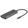 „StarTech.com“ USB-C daugiafunkcis adapteris – 10 Gb/s USB Type-C mini dokas su 4K 30 Hz HDMI, 100 W maitinimo perdavimu, 3 prievadų USB šakotuvu, GbE – USB 3.1/3.2 Gen 2 nešiojamojo kompiuterio dokas – 25 cm laidas