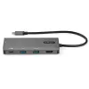 „StarTech.com“ USB-C daugiafunkcis adapteris – 10 Gb/s USB Type-C mini dokas su 4K 30 Hz HDMI, 100 W maitinimo perdavimu, 3 prievadų USB šakotuvu, GbE – USB 3.1/3.2 Gen 2 nešiojamojo kompiuterio dokas – 25 cm laidas