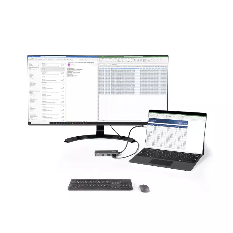 „StarTech.com“ USB-C daugiafunkcis adapteris – 10 Gb/s USB Type-C mini dokas su 4K 30 Hz HDMI, 100 W maitinimo perdavimu, 3 prievadų USB šakotuvu, GbE – USB 3.1/3.2 Gen 2 nešiojamojo kompiuterio dokas – 25 cm laidas