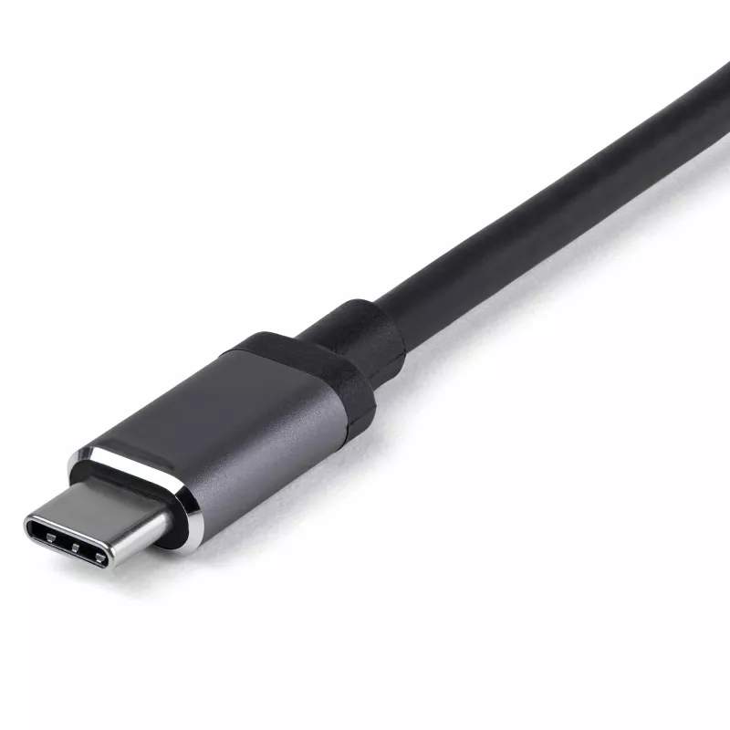 StarTech.com USB-C daugiafunkcis adapteris – USB-C į HDMI arba Mini DisplayPort 4K 60Hz, 100 W maitinimo perdavimas, 4 prievadų 10 Gbps USB šakotuvas – USB Type-C mini dokas – su 12 colių pritvirtintu laidu