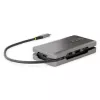 StarTech.com USB-C daugiafunkcis adapteris - HDMI/VGA - 4K 60Hz - 3 prievadų USB šakotuvas - 100W maitinimo perdavimas - Gigabit Ethernet - Kelioninė mini prijungimo stotelė su įkrovimu - 1 pėdos/30 cm apvyniojamas laidas