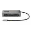 StarTech.com USB-C daugiafunkcis adapteris - HDMI/VGA - 4K 60Hz - 3 prievadų USB šakotuvas - 100W maitinimo perdavimas - Gigabit Ethernet - Kelioninė mini prijungimo stotelė su įkrovimu - 1 pėdos/30 cm apvyniojamas laidas