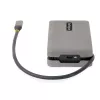 StarTech.com USB-C daugiafunkcis adapteris - HDMI/VGA - 4K 60Hz - 3 prievadų USB šakotuvas - 100W maitinimo perdavimas - Gigabit Ethernet - Kelioninė mini prijungimo stotelė su įkrovimu - 1 pėdos/30 cm apvyniojamas laidas