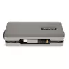 StarTech.com USB-C daugiafunkcis adapteris - HDMI/VGA - 4K 60Hz - 3 prievadų USB šakotuvas - 100W maitinimo perdavimas - Gigabit Ethernet - Kelioninė mini prijungimo stotelė su įkrovimu - 1 pėdos/30 cm apvyniojamas laidas