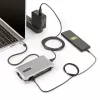 StarTech.com USB-C daugiafunkcis adapteris - HDMI/VGA - 4K 60Hz - 3 prievadų USB šakotuvas - 100W maitinimo perdavimas - Gigabit Ethernet - Kelioninė mini prijungimo stotelė su įkrovimu - 1 pėdos/30 cm apvyniojamas laidas