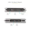 StarTech.com USB-C daugiafunkcis adapteris - HDMI/VGA - 4K 60Hz - 3 prievadų USB šakotuvas - 100W maitinimo perdavimas - Gigabit Ethernet - Kelioninė mini prijungimo stotelė su įkrovimu - 1 pėdos/30 cm apvyniojamas laidas