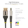 StarTech.com 16 pėd. (5 m) VESA sertifikuotas DisplayPort 1.4 laidas – 8K 60 Hz HDR10 – Ultra HD 4K 120 Hz vaizdas – DP 1.4 laidas / kabelis – monitoriams / ekranams – DisplayPort į DisplayPort laidas – kišt. / kišt.