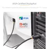 StarTech.com 2m DisplayPort 2.1 kabelis, VESA sertifikuotas DP40 DisplayPort kabelis su UHBR10/HDR/HDCP 2.2, 8K 60Hz/4K 144Hz su DSC 1.2a, 40Gbps, DP 2.1 kabelis, UHD monitoriaus laidas, M/M