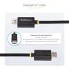 StarTech.com 2m DisplayPort 2.1 kabelis, VESA sertifikuotas DP40 DisplayPort kabelis su UHBR10/HDR/HDCP 2.2, 8K 60Hz/4K 144Hz su DSC 1.2a, 40Gbps, DP 2.1 kabelis, UHD monitoriaus laidas, M/M