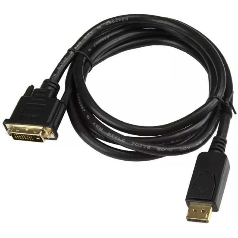 StarTech.com 1,8 m DisplayPort į DVI kabelis, DisplayPort į DVI adapterio laidas, pasyvus DP į DVI-D vaizdo keitiklis, 1080p – DP2DVIMM6 pakaitalas