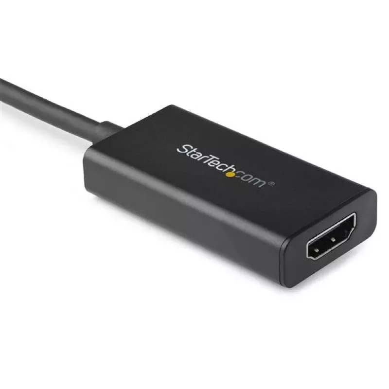 StarTech.com DisplayPort į HDMI adapteris - 4K 60Hz HDR10 aktyvus DisplayPort 1.4 į HDMI 2.0b vaizdo keitiklis - 4K DP į HDMI adapterio laidas monitoriui / ekranui / televizoriui - užsifiksuojanti DP jungtis