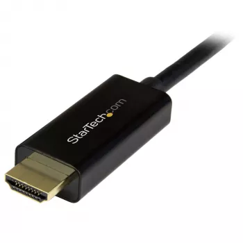 StarTech.com 6 pėdų (2 m) DisplayPort į HDMI kabelis – 4K 30 Hz – DisplayPort į HDMI adapterio kabelis – DP 1.2 į HDMI monitoriaus kabelio keitiklis – Užfiksuojanti DP jungtis – Pasyvus DP į HDMI laidas