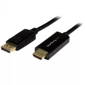 StarTech.com 10 pėdų (3 m) DisplayPort į HDMI kabelis – 4K 30 Hz – DisplayPort į HDMI adapterio kabelis – DP 1.2 į HDMI monitoriaus kabelio keitiklis – užsifiksuojanti DP jungtis – pasyvus DP į HDMI laidas
