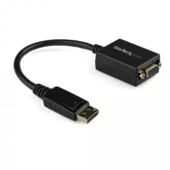 StarTech.com DisplayPort į VGA adapteris – aktyvus DP į VGA keitiklis – 1080p vaizdo įrašas – sertifikuota DisplayPort – DP/DP++ šaltinis į VGA monitoriaus kabelio adapterio dongle – užfiksuojanti DP jungtis