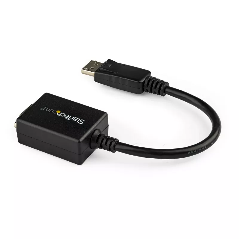 StarTech.com DisplayPort į VGA adapteris – aktyvus DP į VGA keitiklis – 1080p vaizdo įrašas – sertifikuota DisplayPort – DP/DP++ šaltinis į VGA monitoriaus kabelio adapterio dongle – užfiksuojanti DP jungtis